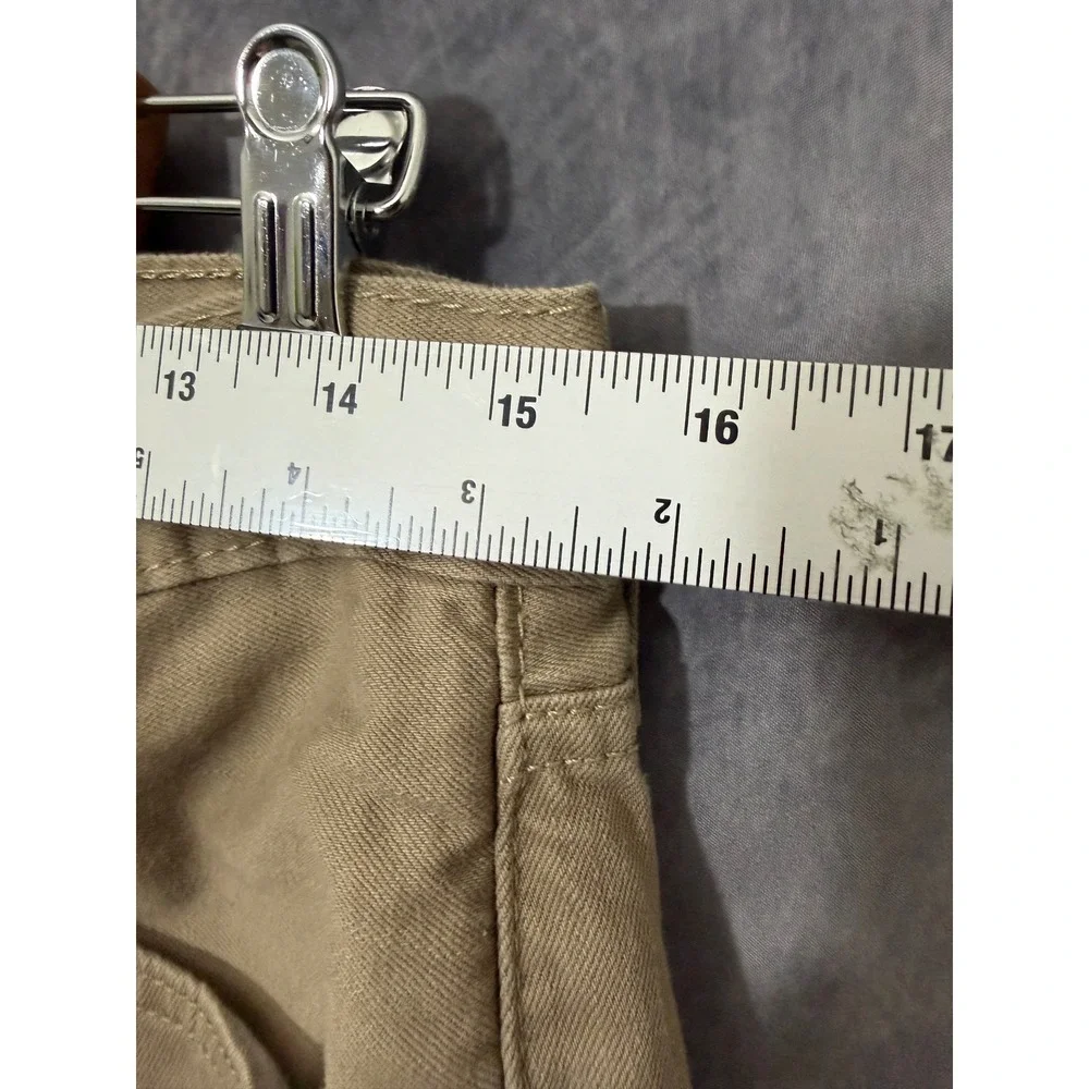 Levis 505 Regular Fit Straight Leg Khaki Tan Pants Mens 33x30